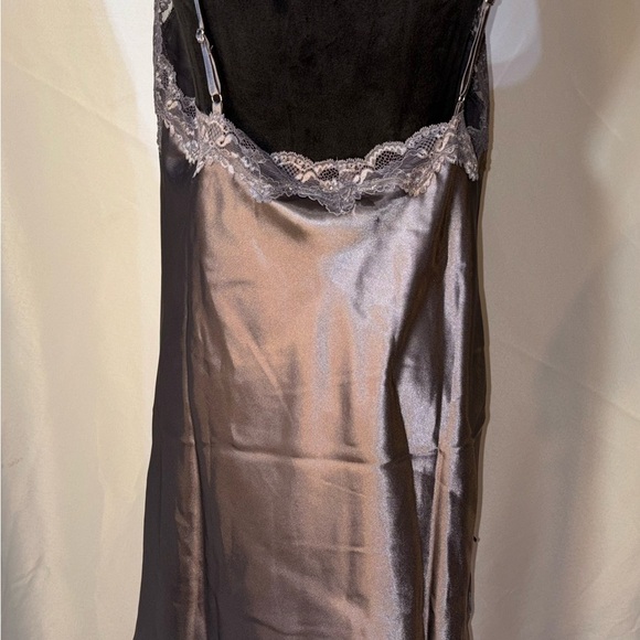 BOUX Apparel BUNDLE (2) Women’s Amelia Satin Chemise Charcoal USA-14 / UK-18 - Picture 7 of 12